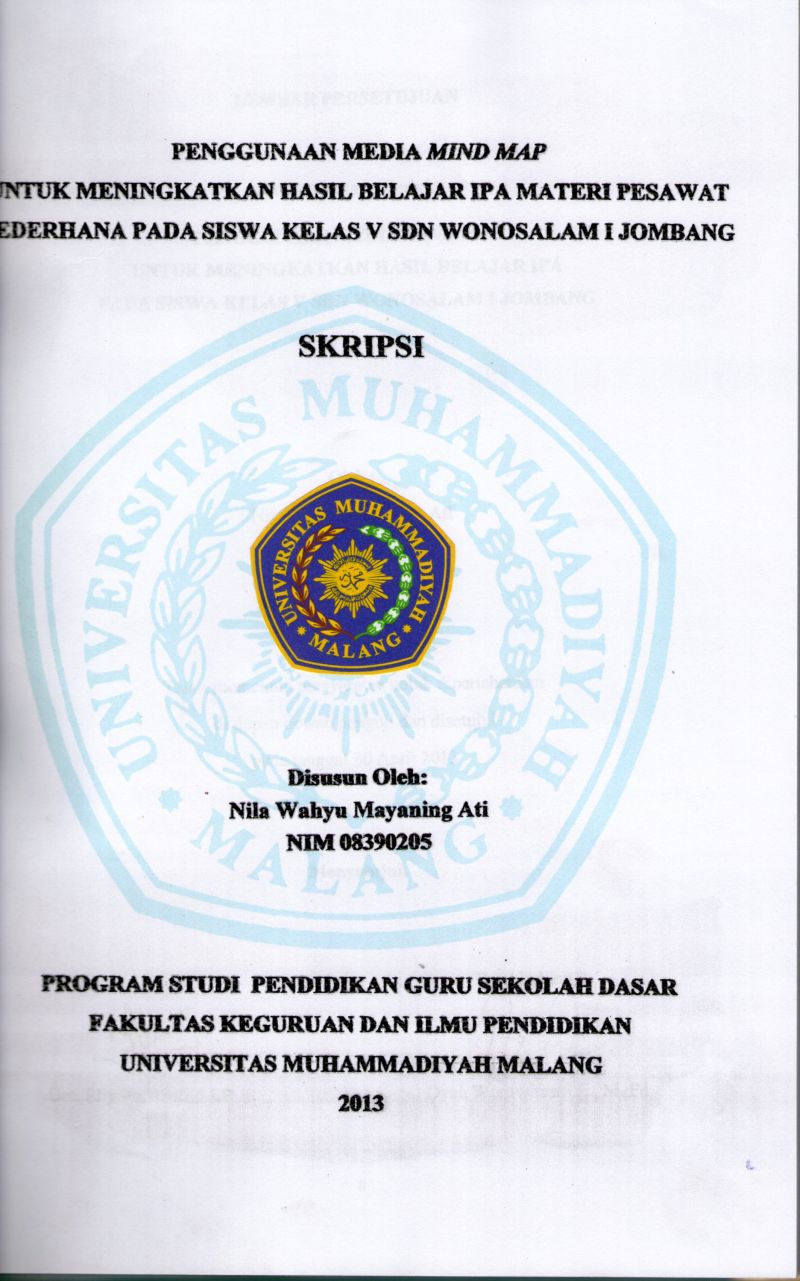 Format Akhir Skripsi Skgj Sarjana Kependidikan Guru Dalam Jabatan Universitas Muhammadiyah Malang